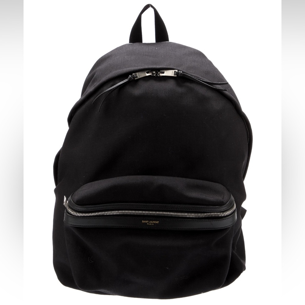 Saint Laurent City Canvas Backpack